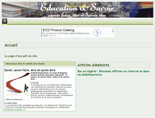 Tablet Screenshot of education.algerieautrefois.com